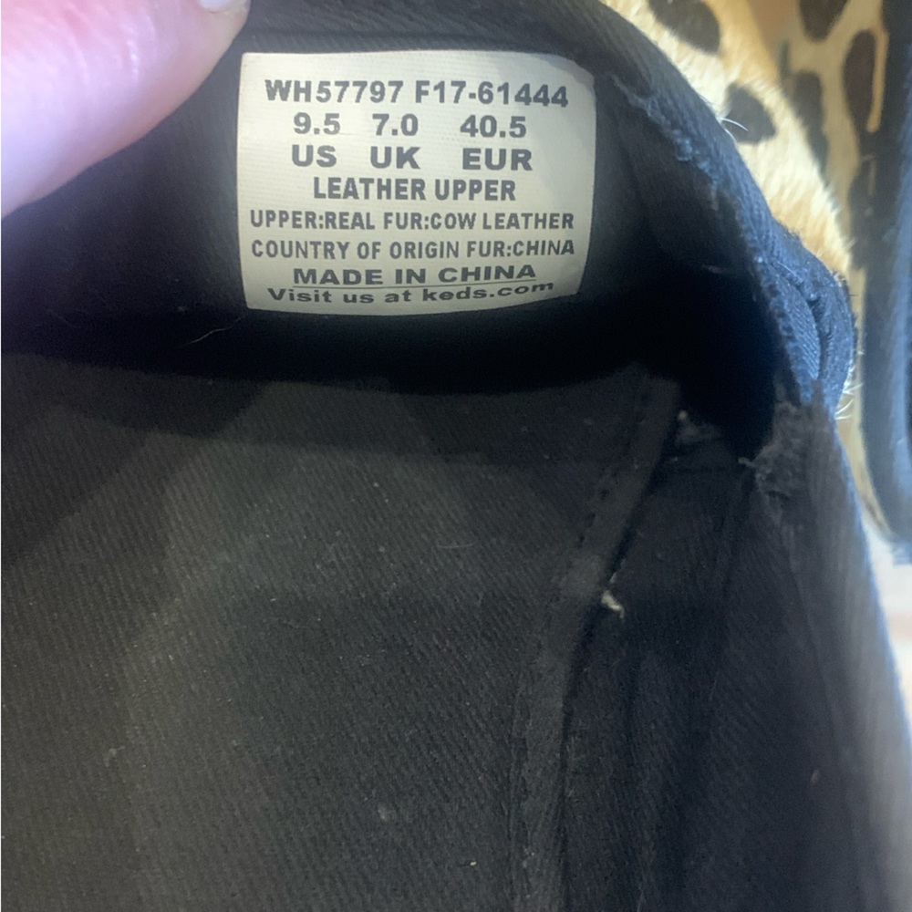 Kate Spade ♠️ 🐮 Real Cow Hair Keds Size 9.5 - Picture 6 of 9